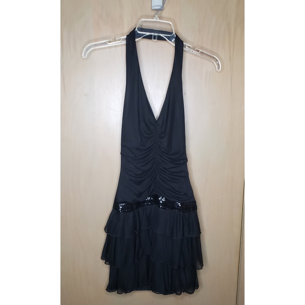 Ariella Black Halter Top Dress